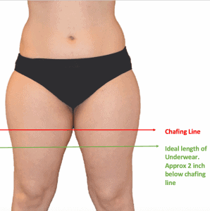Chaffree Womens Anti Chafing Long Leg Briefs, Stop Thigh Rubbing