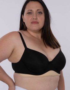 black bra sweat liners controls sweats and gives relief from chafing