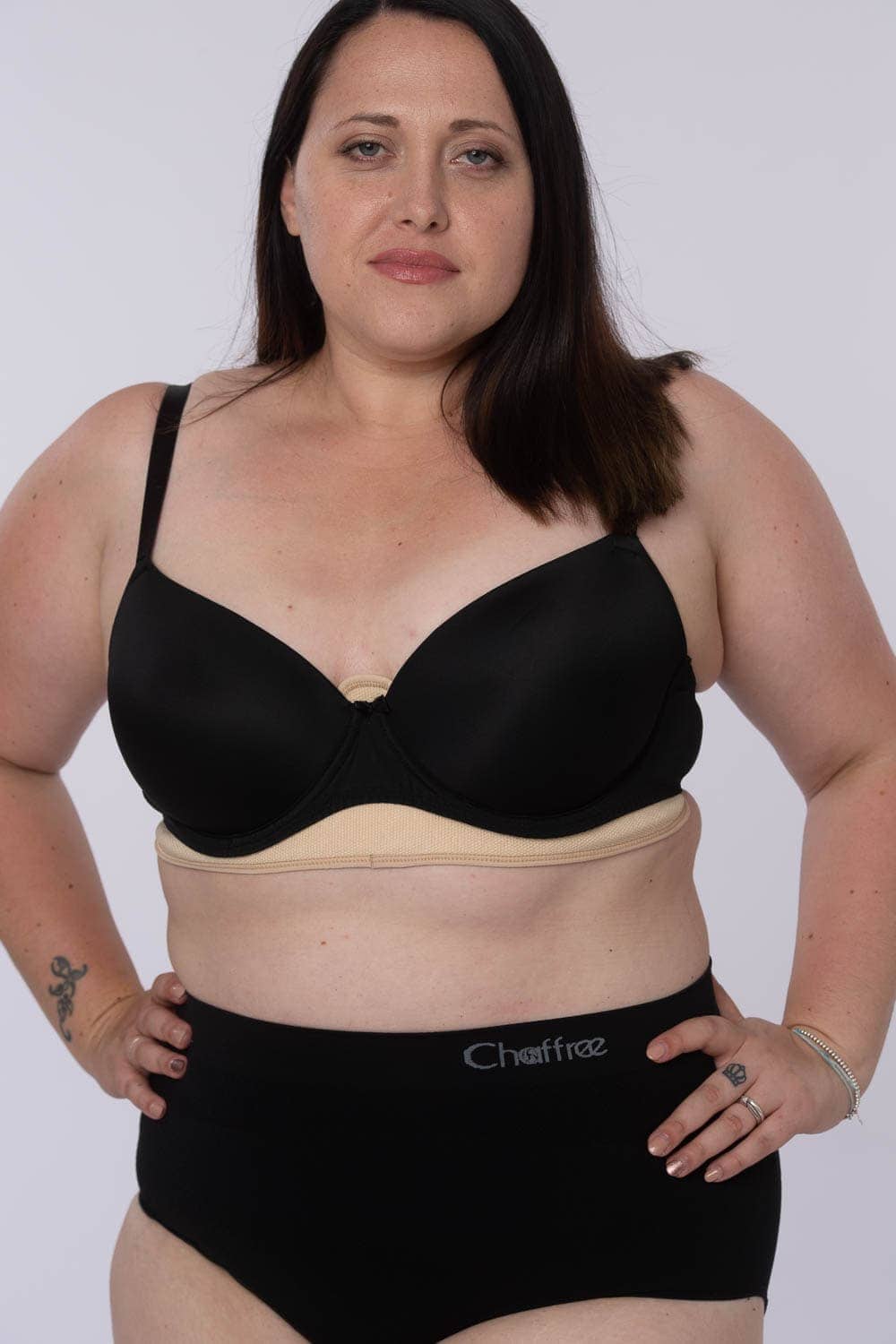  Chaffree Womens Anti Chafe Underwear, Briefs Sweat Control XL  Full Waist Short Leg Black : Clothing, Shoes & Jewelry